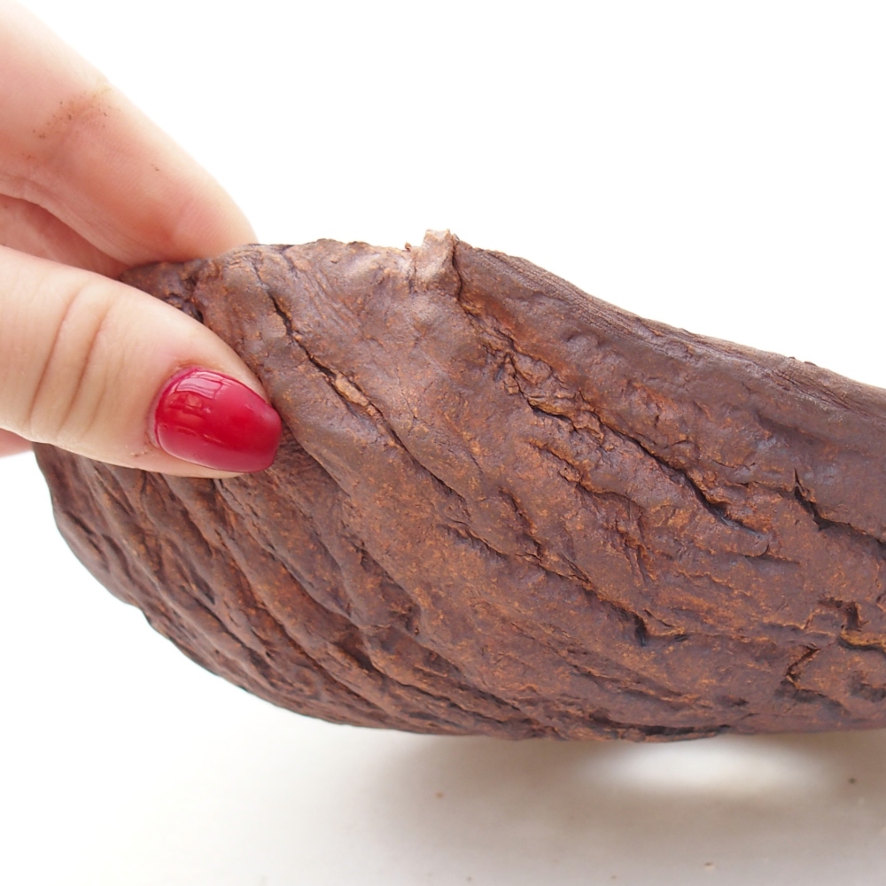 Keramikschale 19 x 17 x 7 cm , Farbe braun