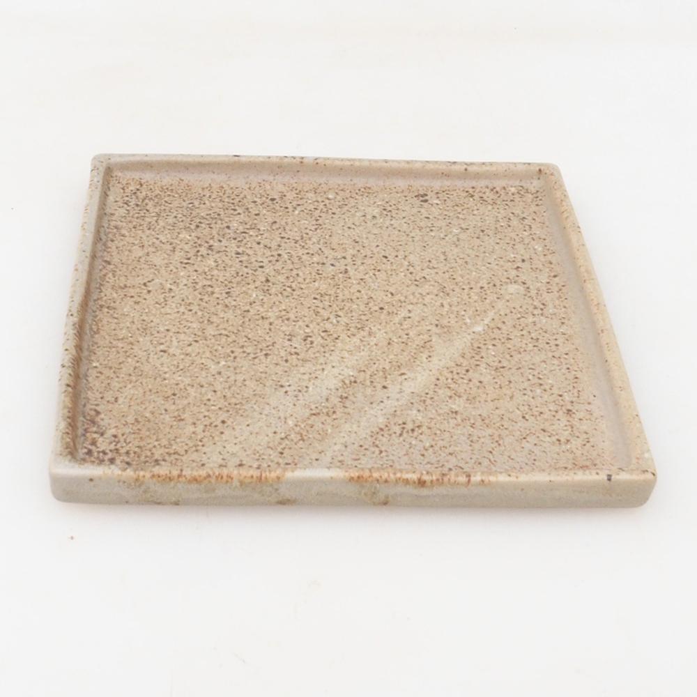 Bonsai-Schale quadratisch L – 14 x 14 x 1 cm – beige