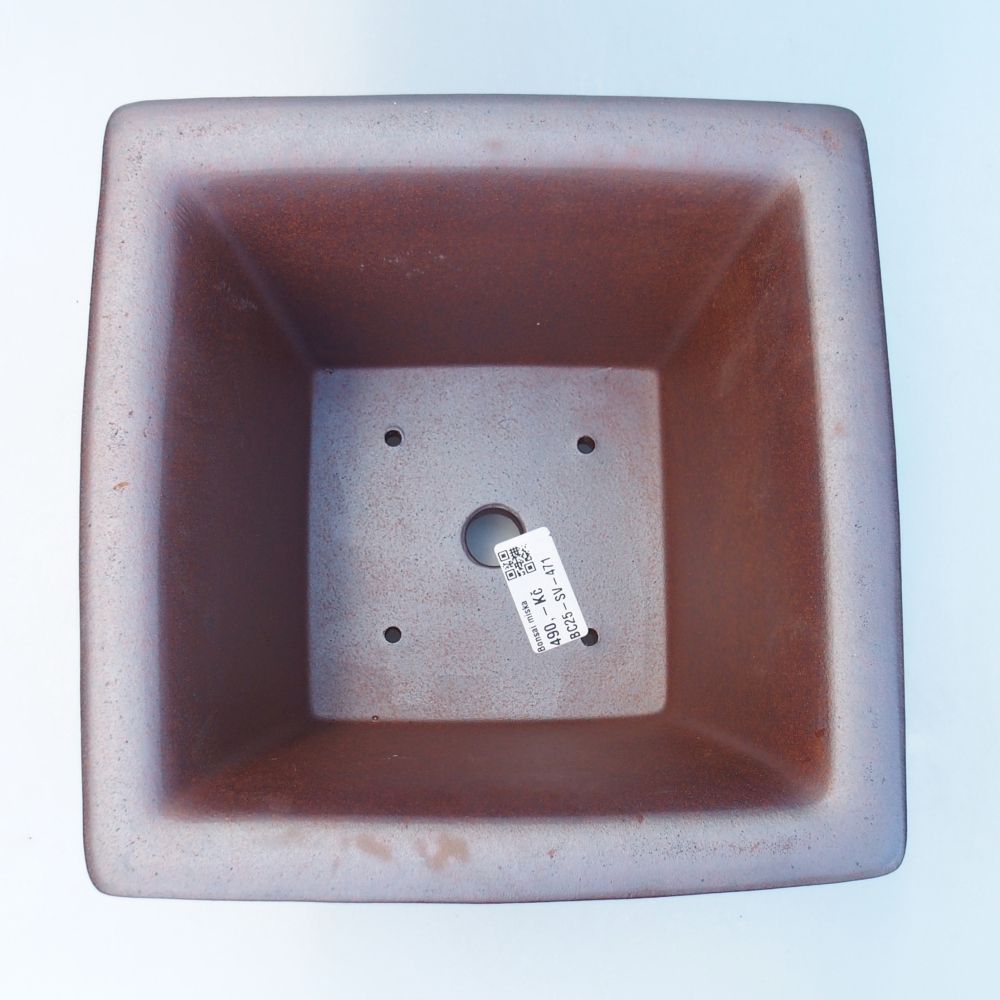 Schale 21,5 x 21,5 x 15,5 cm braun