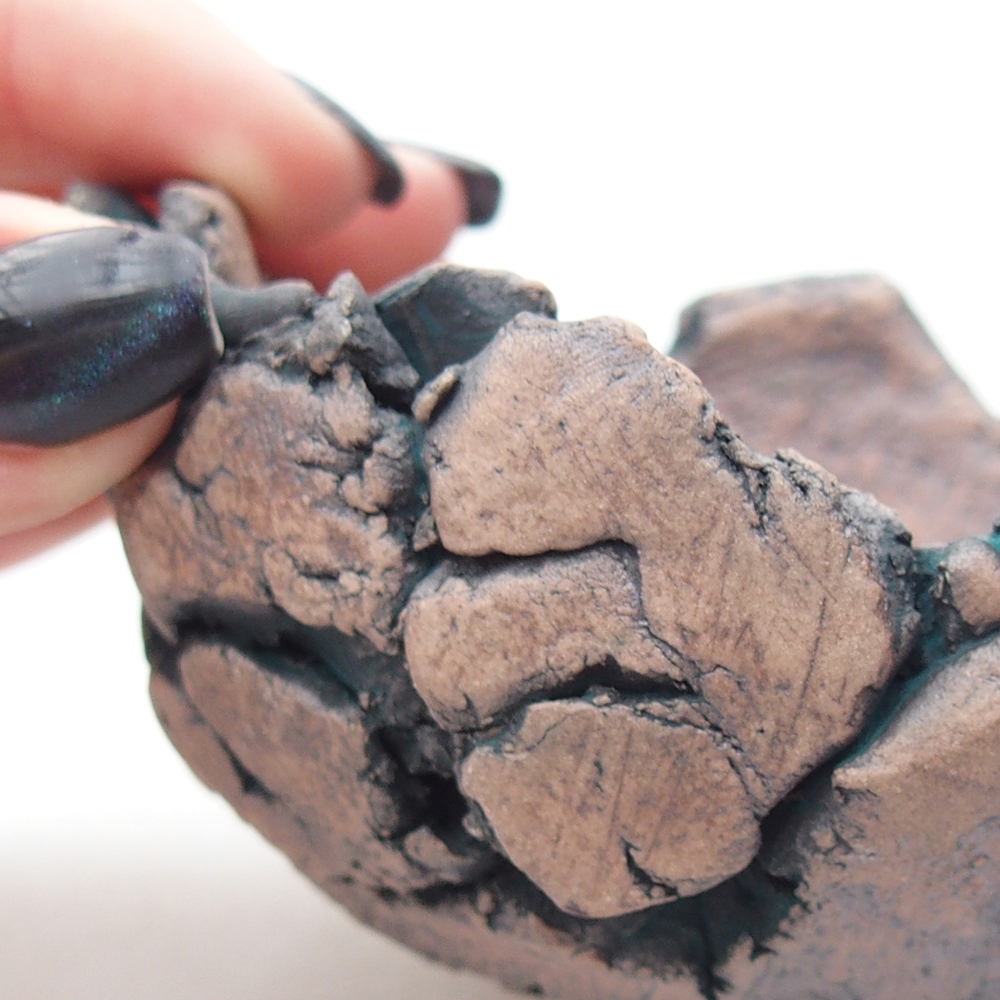 Keramikschale 9 x 9 x 6 cm , Farbe grün