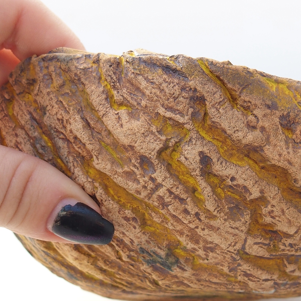 Keramikschale 16 x 14 x 7 cm , gelb