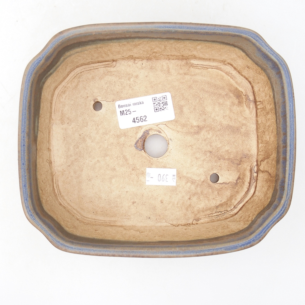 Keramik-Bonsaischale 17 x 14,5 x 5 cm, Farbe blau