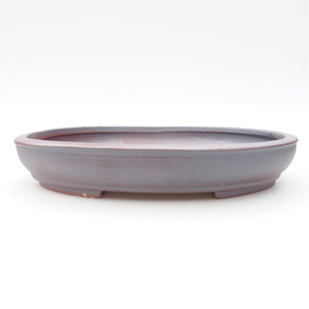 Keramik-Bonsaischale 25 x 20 x 4 cm, Farbe metallische