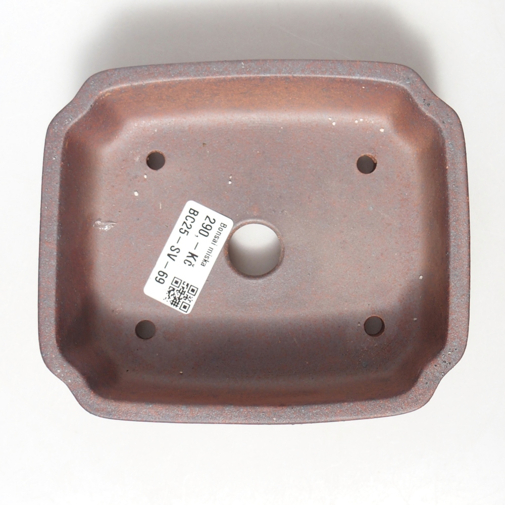 Schale 15 x 13 x 4,5 cm braun