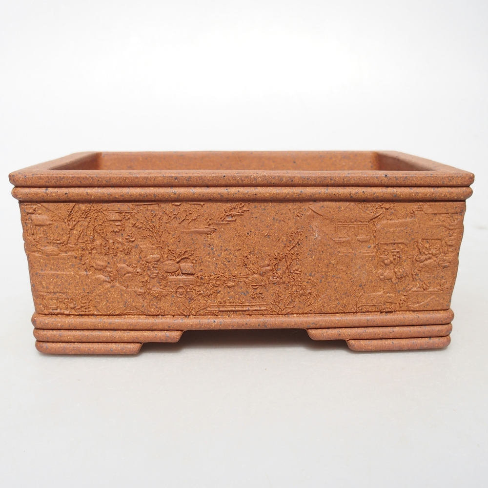 Schale 16 x 12 x 6,5 cm braun