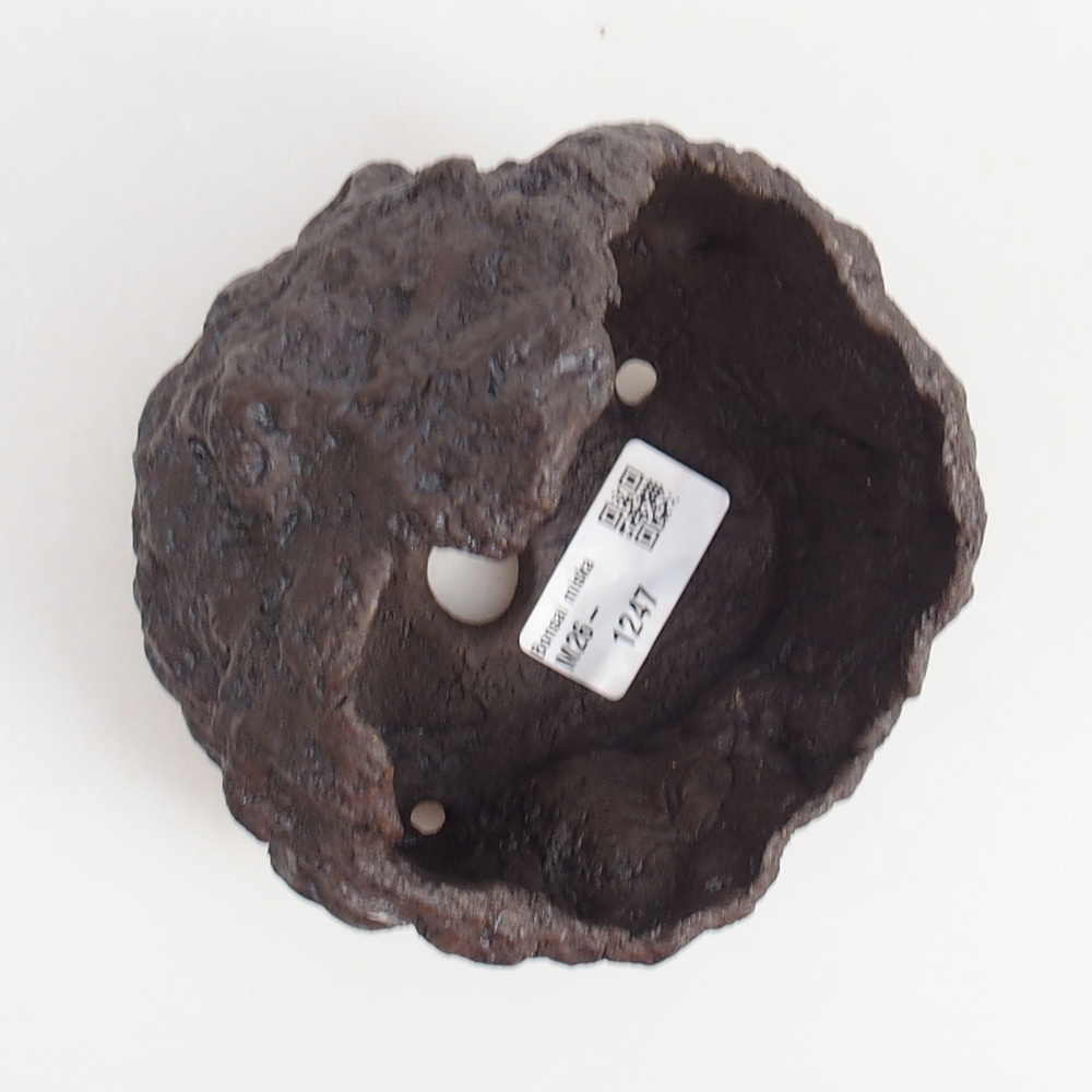 Keramikschale 11 x 10 x 14 cm , Farbe braun