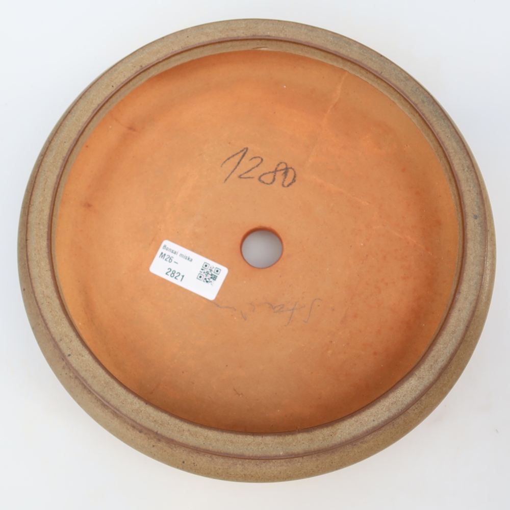Keramikschale  23 x 23 x 7 cm, Farbe: braun
