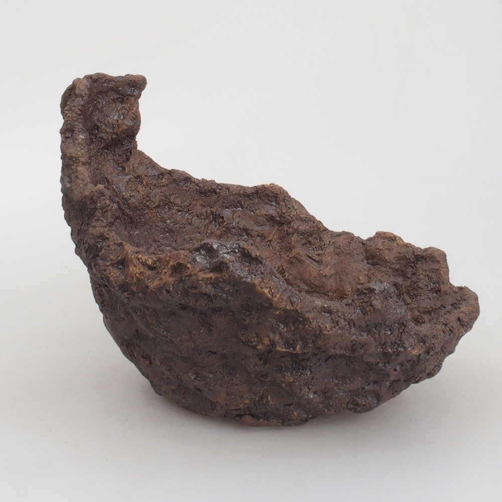 Keramikschale 17,5 x 15 x 16 cm, braun Farbe