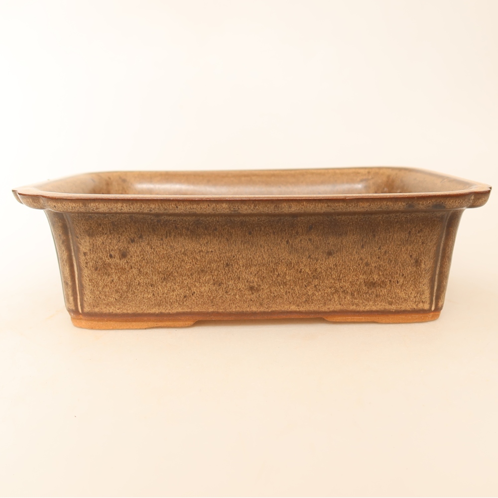 Keramikschale  20 x 15,5 x 5,5 cm, Farbe: braun