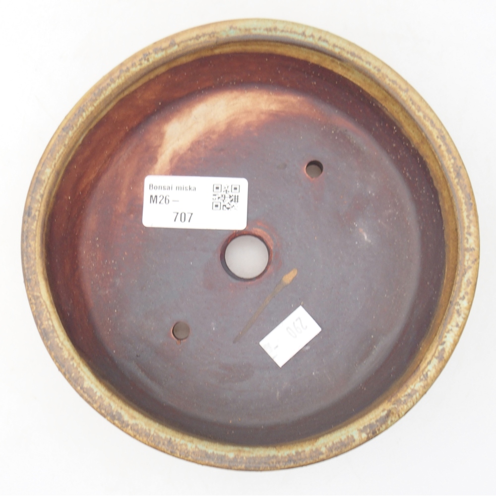 Bonsaischale aus Keramik 15,5 x 15,5 x 5 cm, grün