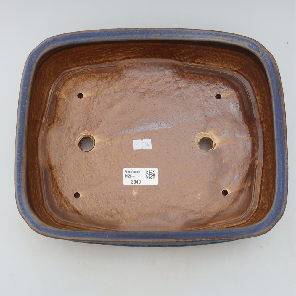 Keramik-Bonsai-Schale 29,5 x 23 x 7 cm, Farbe: Blau