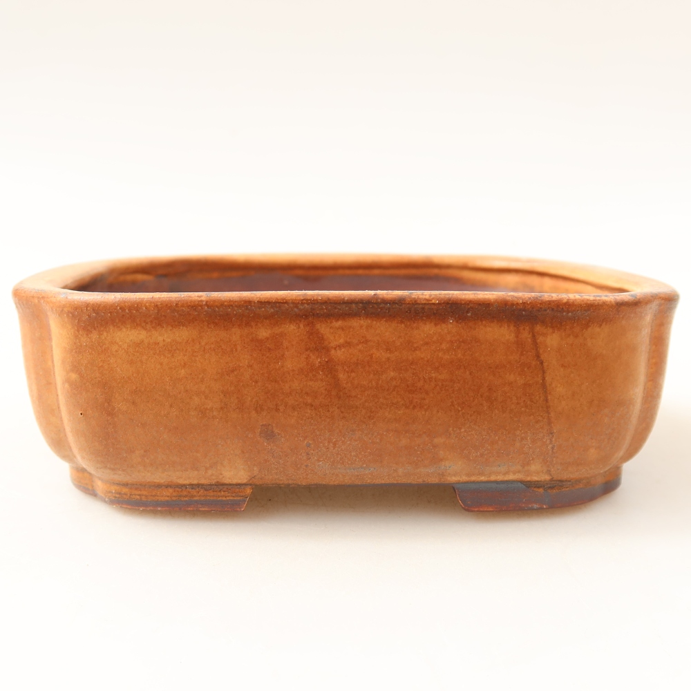 Bonsaischale aus Keramik 13,5 x 12 x 4 cm, braun