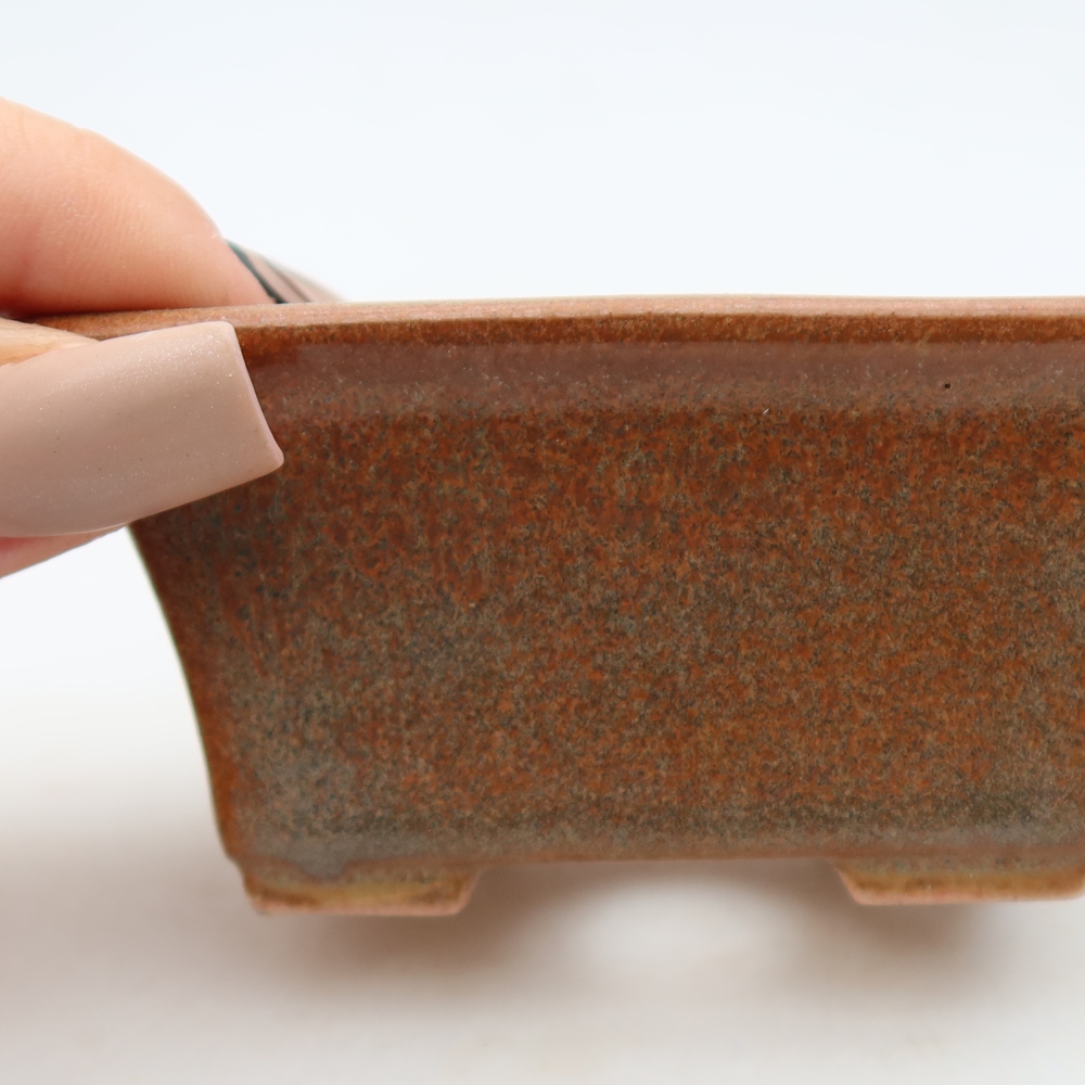 Bonsaischale aus Keramik 8,5 x 6 x 4 cm, braun