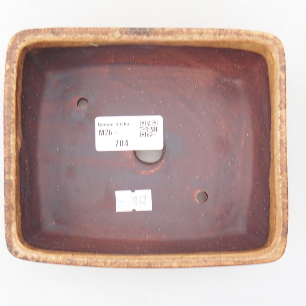 Bonsaischale aus Keramik 15 x 12 x 5 cm, braun