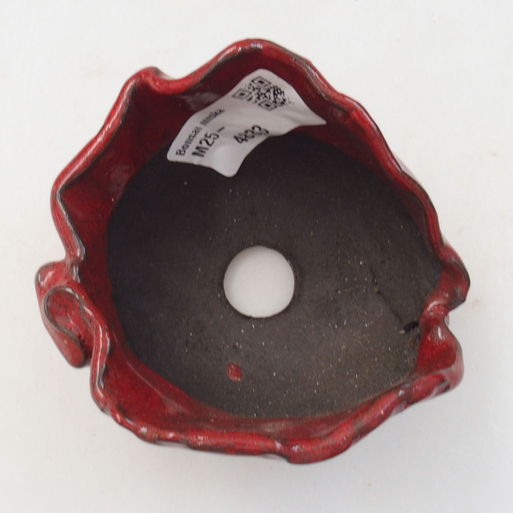 Keramikschale 8 x 7,5 x 6 cm, Farbe rot