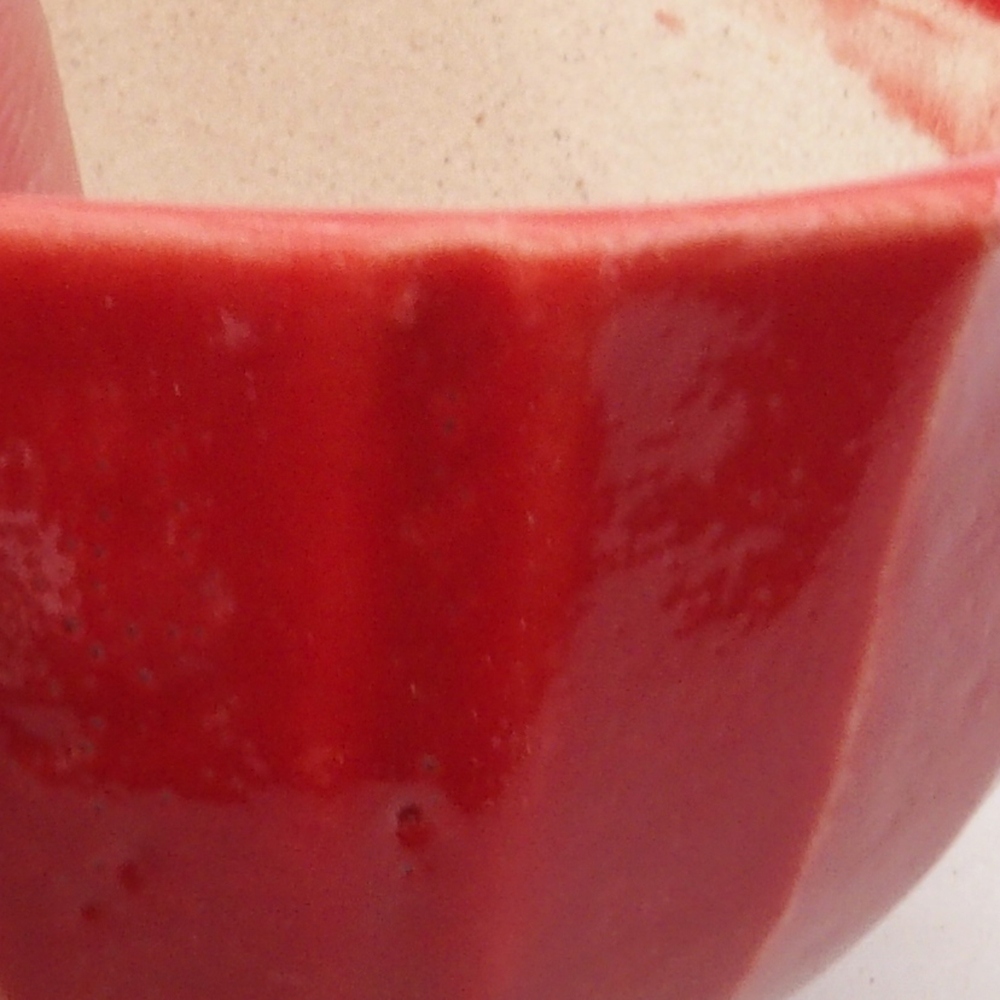 Mini-Bonsaischale 5 x 5 x 3 cm, Farbe rot