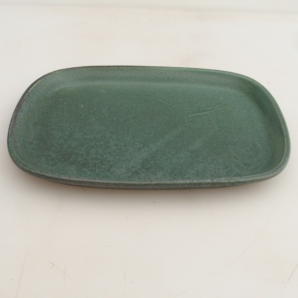 Keramikschale H06 – 20,5 x 14,5 x 1,5 cm – grün