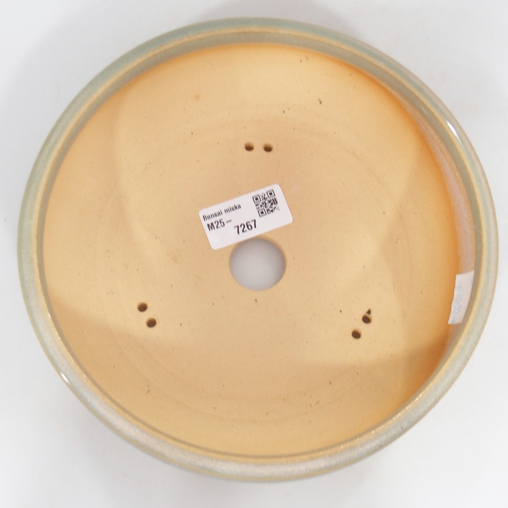 Bonsaischale aus Keramik 19 x 19 x 6 cm, grün