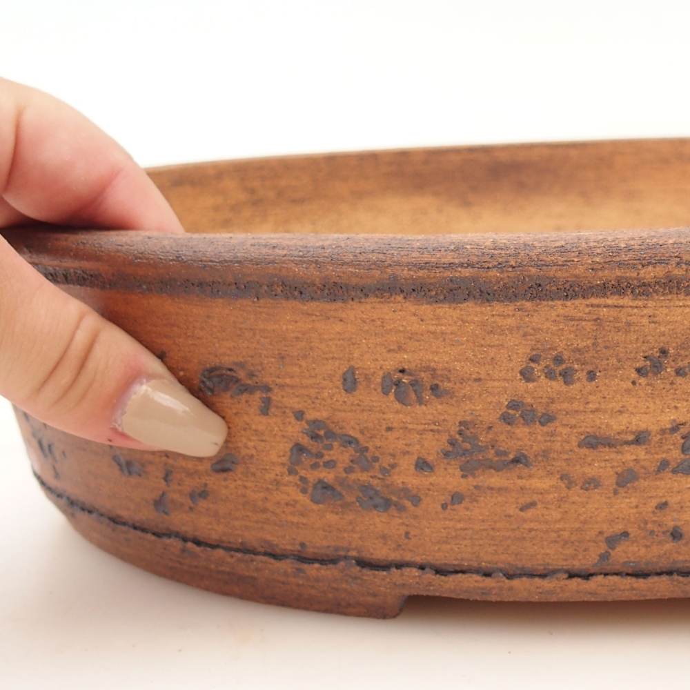Bonsaischale 32 x 25 x 7,5 cm , Farbe braun