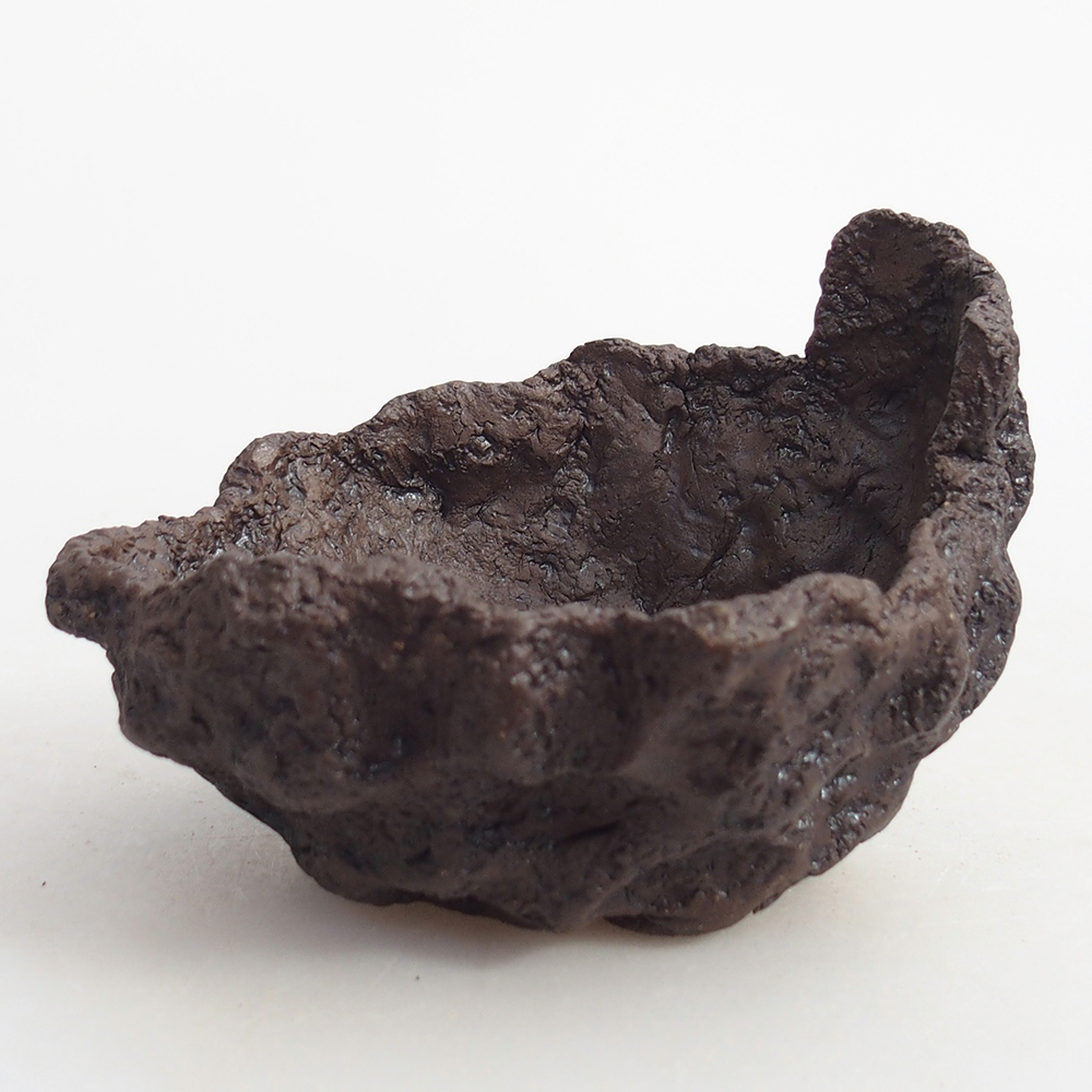 Keramikschale 10 x 9 x 7,5 cm , Farbe braun