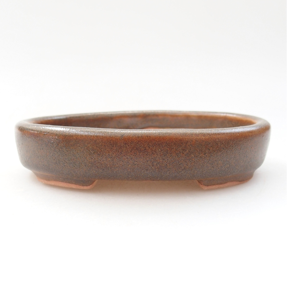 Keramik-Bonsaischale  11,5 x 9 x 2,5 cm, Farbe braun