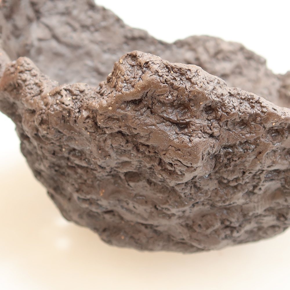 Keramikschale 18 x 16 x 13 cm, Farbe: braun