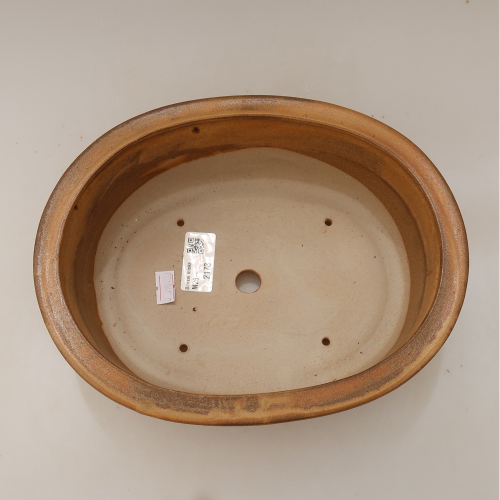 Keramik-Bonsai-Schale 23 x 19 x 8 cm, Farbe: Beige