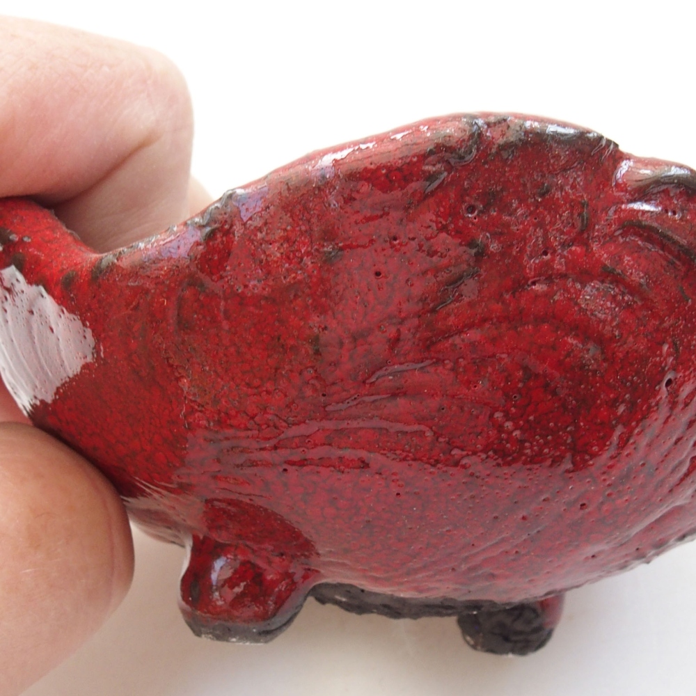 Keramikschale 9 x 8 x 5 cm, Farbe rot