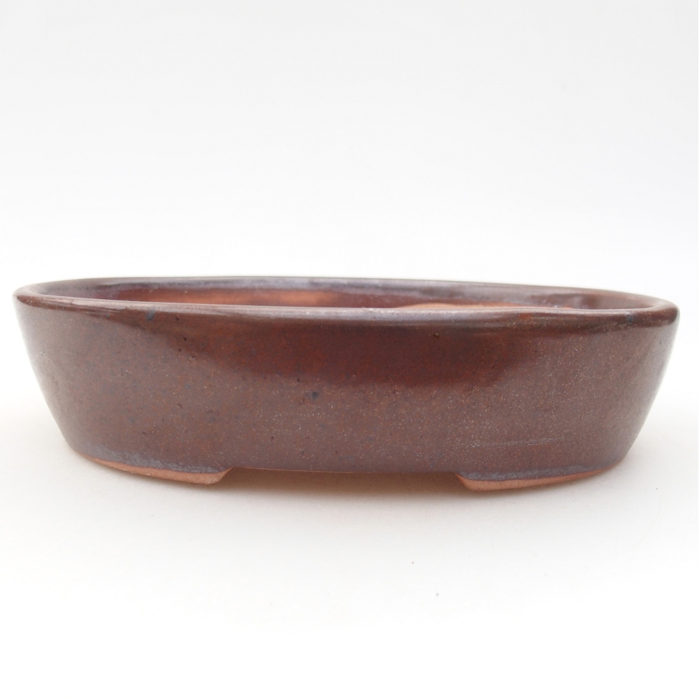 Bonsaischale aus Keramik 17 x 14 x 4 cm, braun