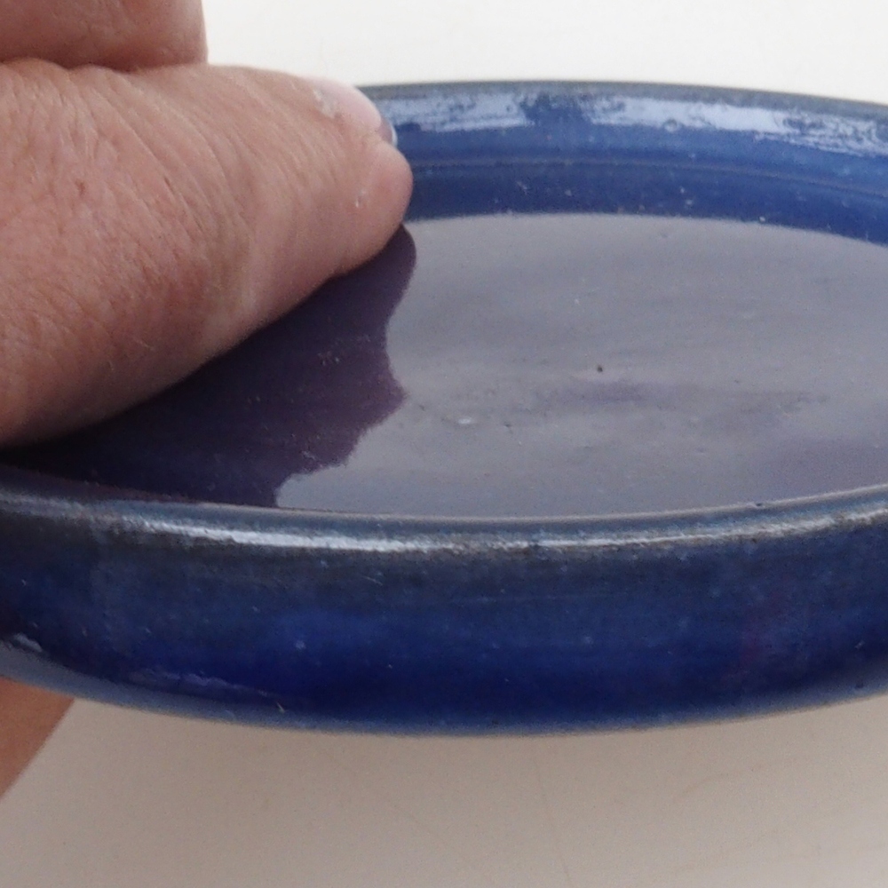 Bonsai-Schale rund D6-S - 10 x 10 x 1 cm - blau