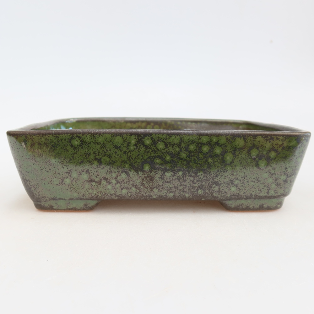 Bonsaischale aus Keramik 18 x 13 x 5 cm, grün