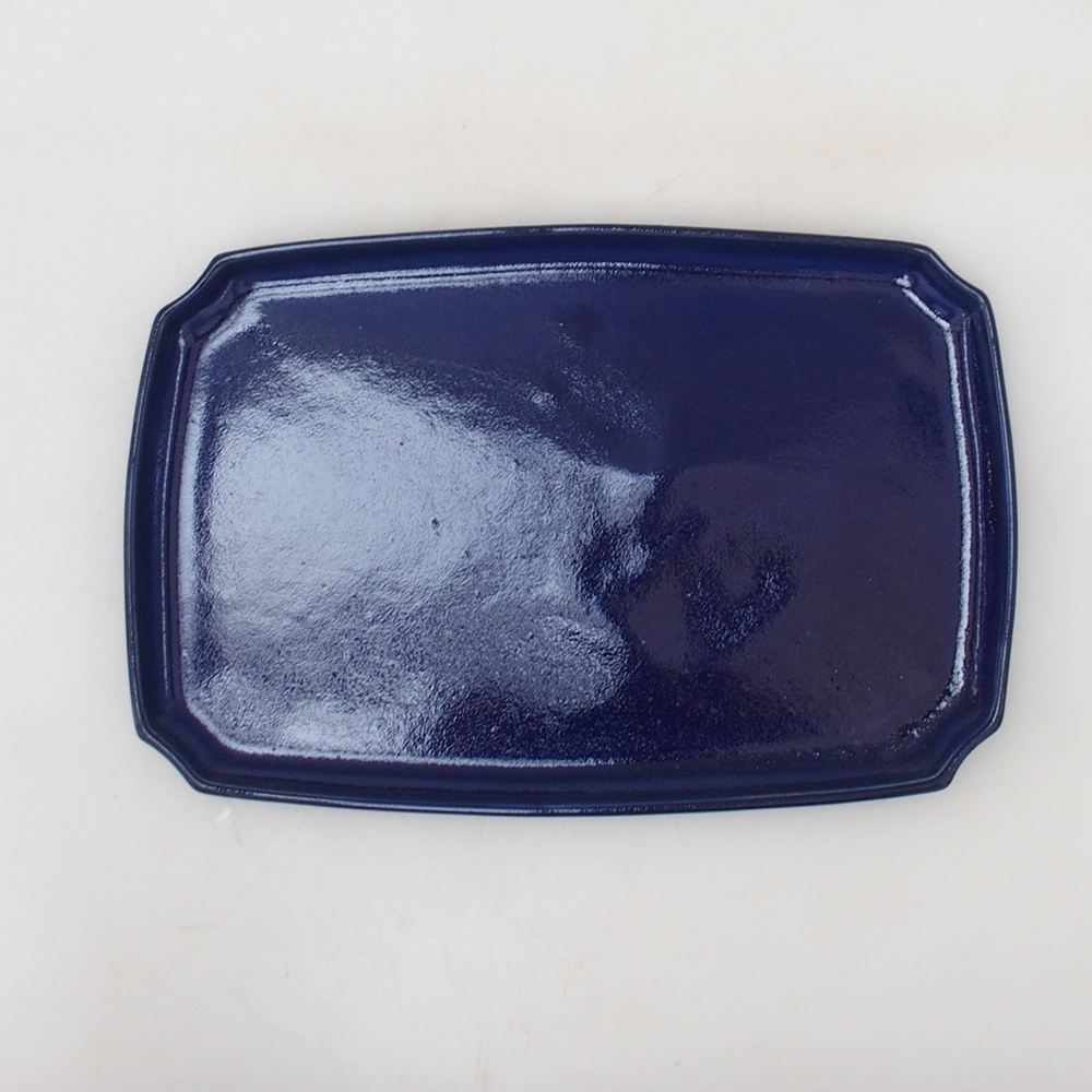 Bonsai-Schale + Unterschale H07 – 30 x 20,5 x 8 cm. – blau