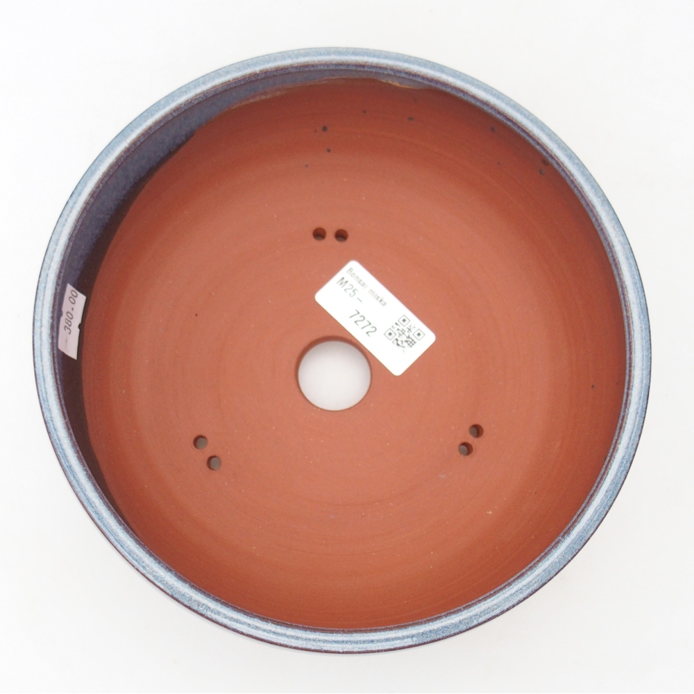 Bonsaischale aus Keramik 18 x 18 x 7,5 cm, Farbe blau