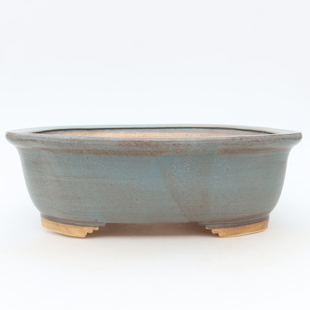 Keramik-Bonsai-Schale 25 x 21 x 8 cm, Farbe: Blau