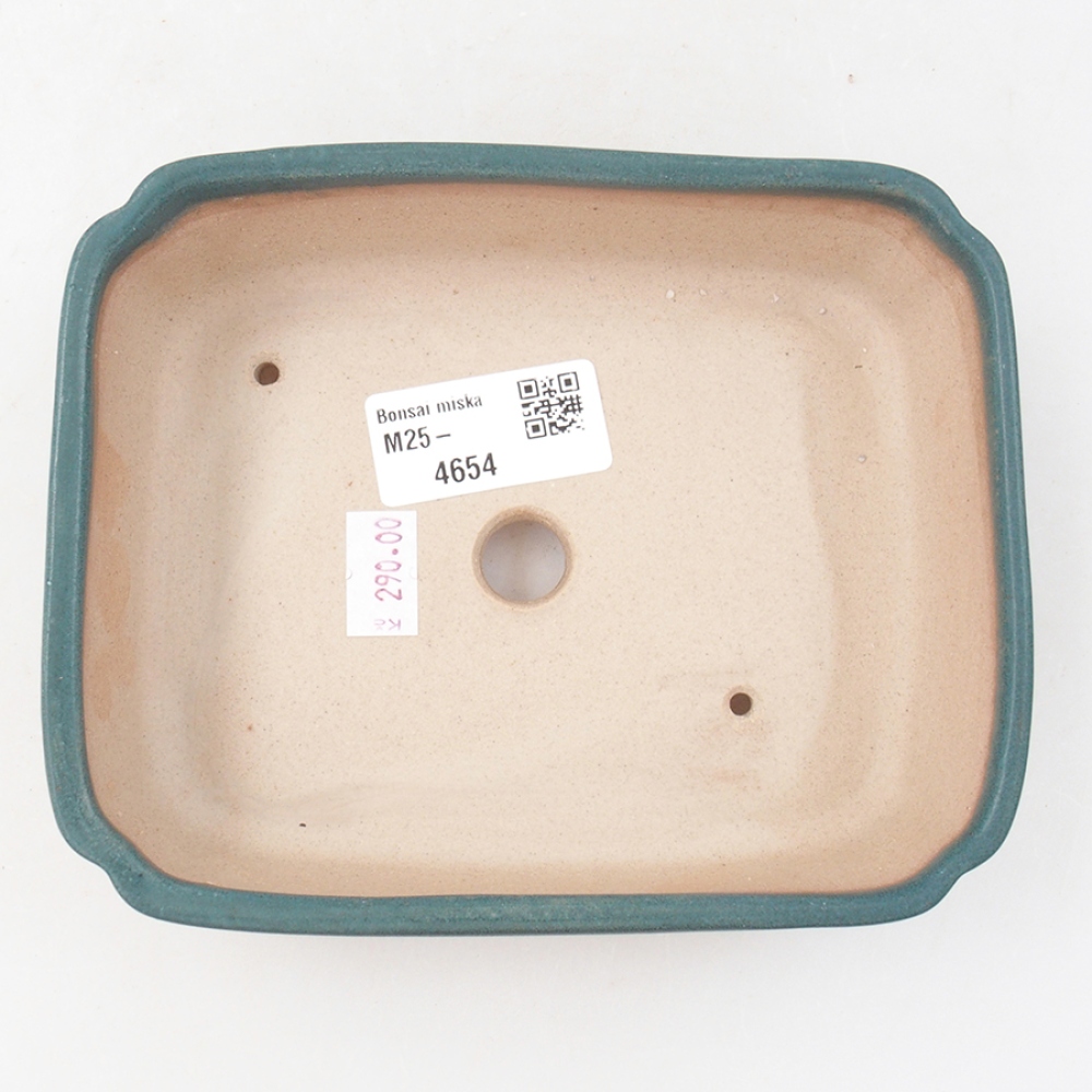 Keramik-Bonsaischale 15 x 12 x 4 cm, Farbe blau