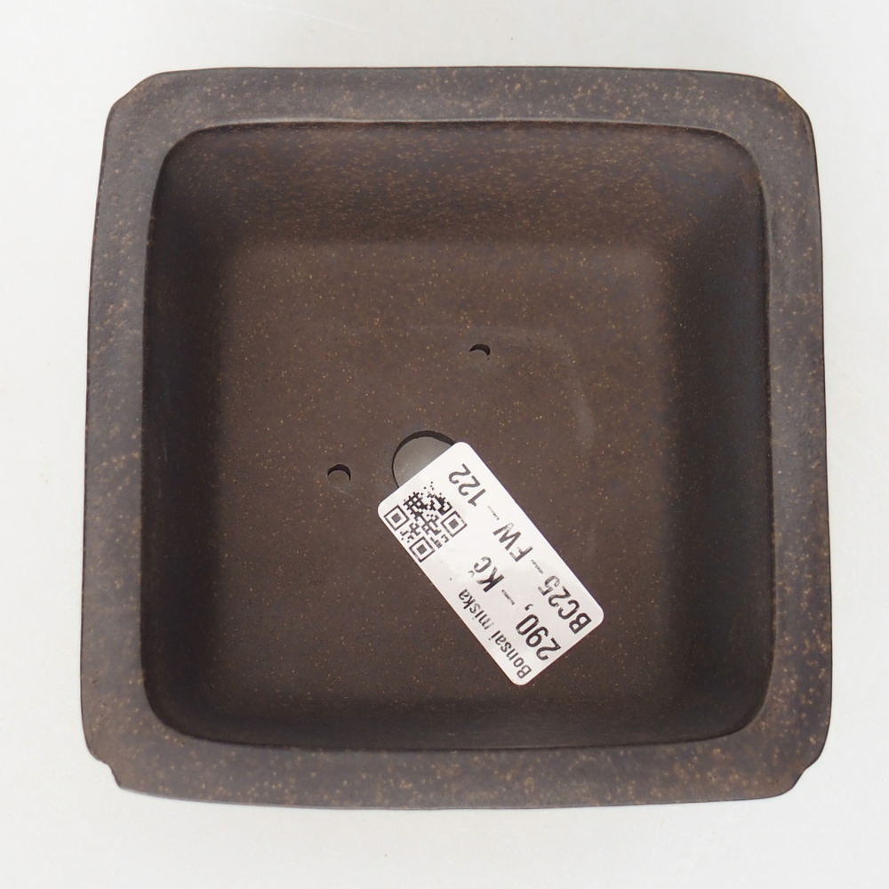 Schale 11 x 11 x 6,5 cm braun ocker