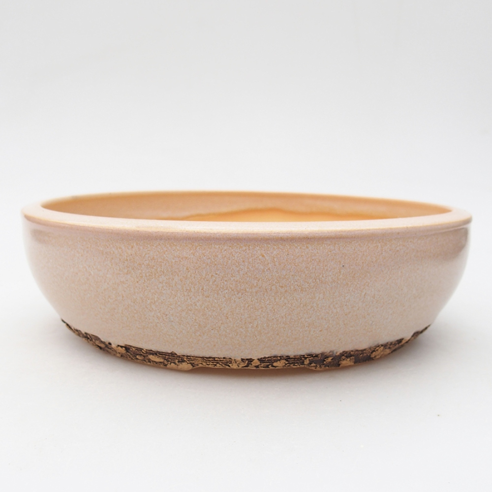 Keramik-Bonsaischale 22 x 22 x 6 cm, Farbe rosa