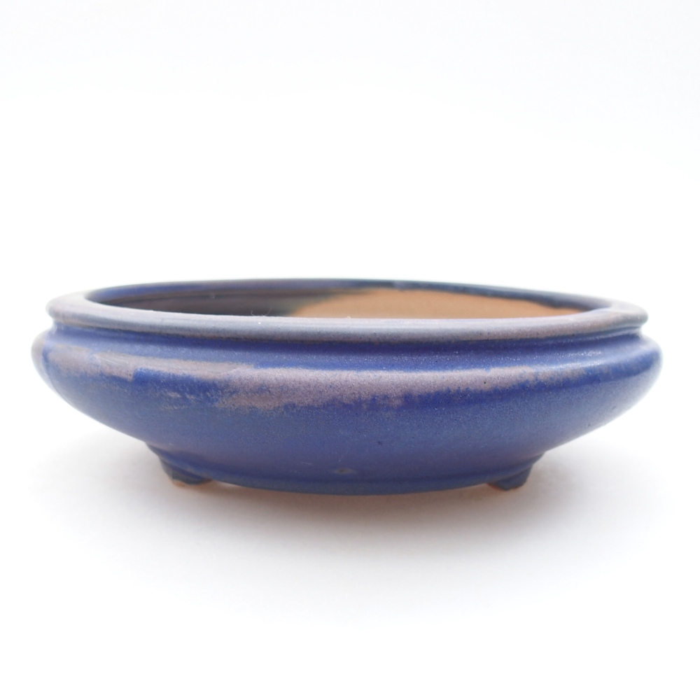 Keramik-Bonsaischale 15 x 15 x 4,5 cm, Farbe grau