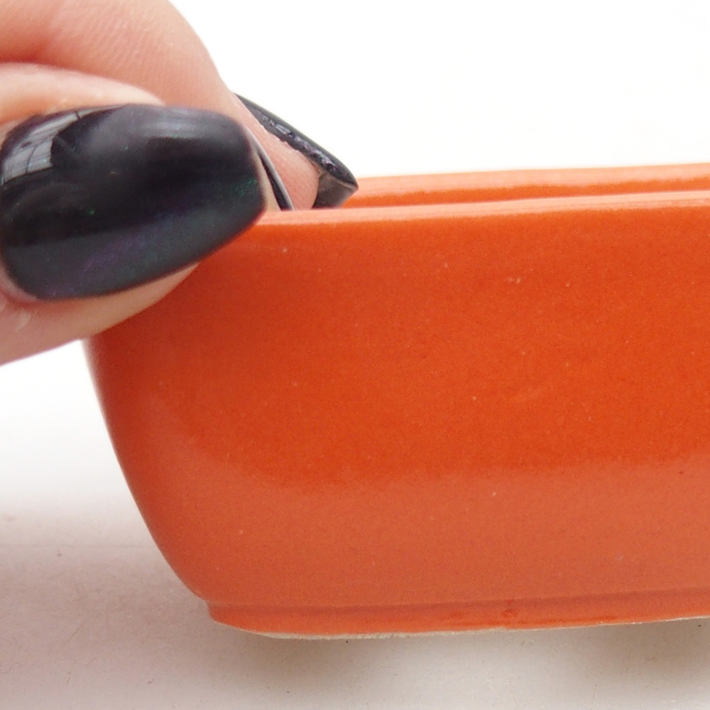 Mini-Bonsaischale 6 x 4,5 x 3 cm, orange