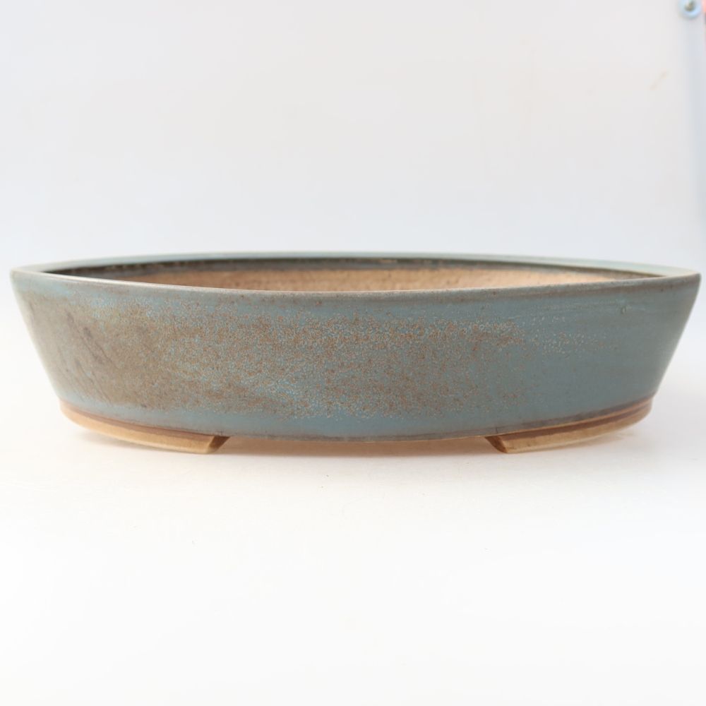 Keramik-Bonsai-Schale, 32 x 27,5 x 6,5 cm, Farbe: Blau