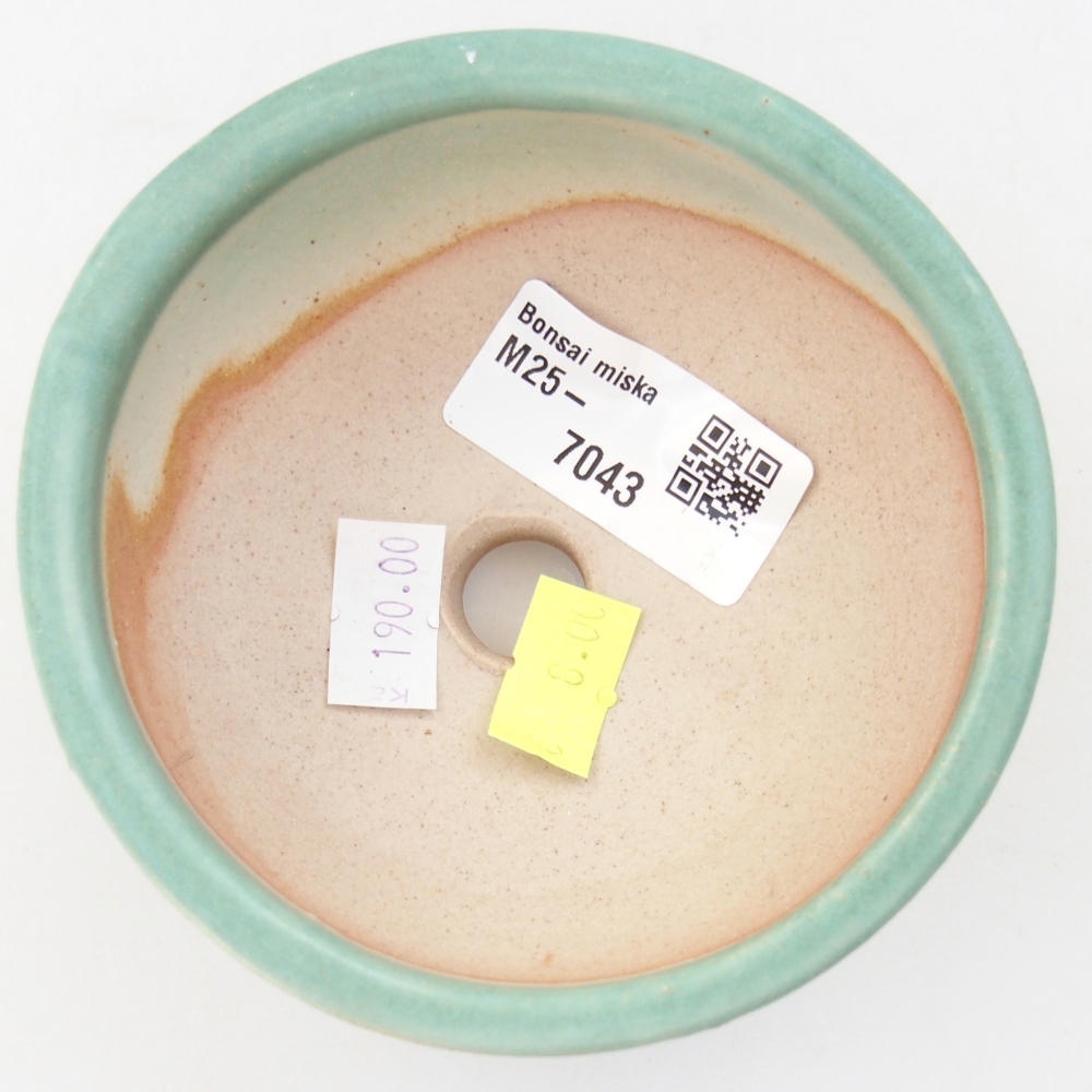 Bonsaischale aus Keramik 9,5 x 9,5 x 5 cm, grün