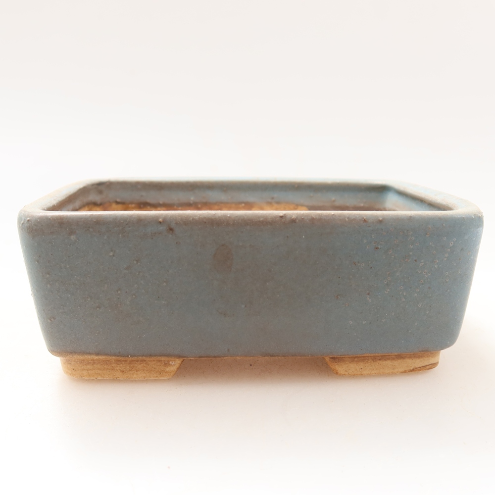Keramik-Bonsai-Schale 10 x 8 x 3,5 cm, Farbe: Blau