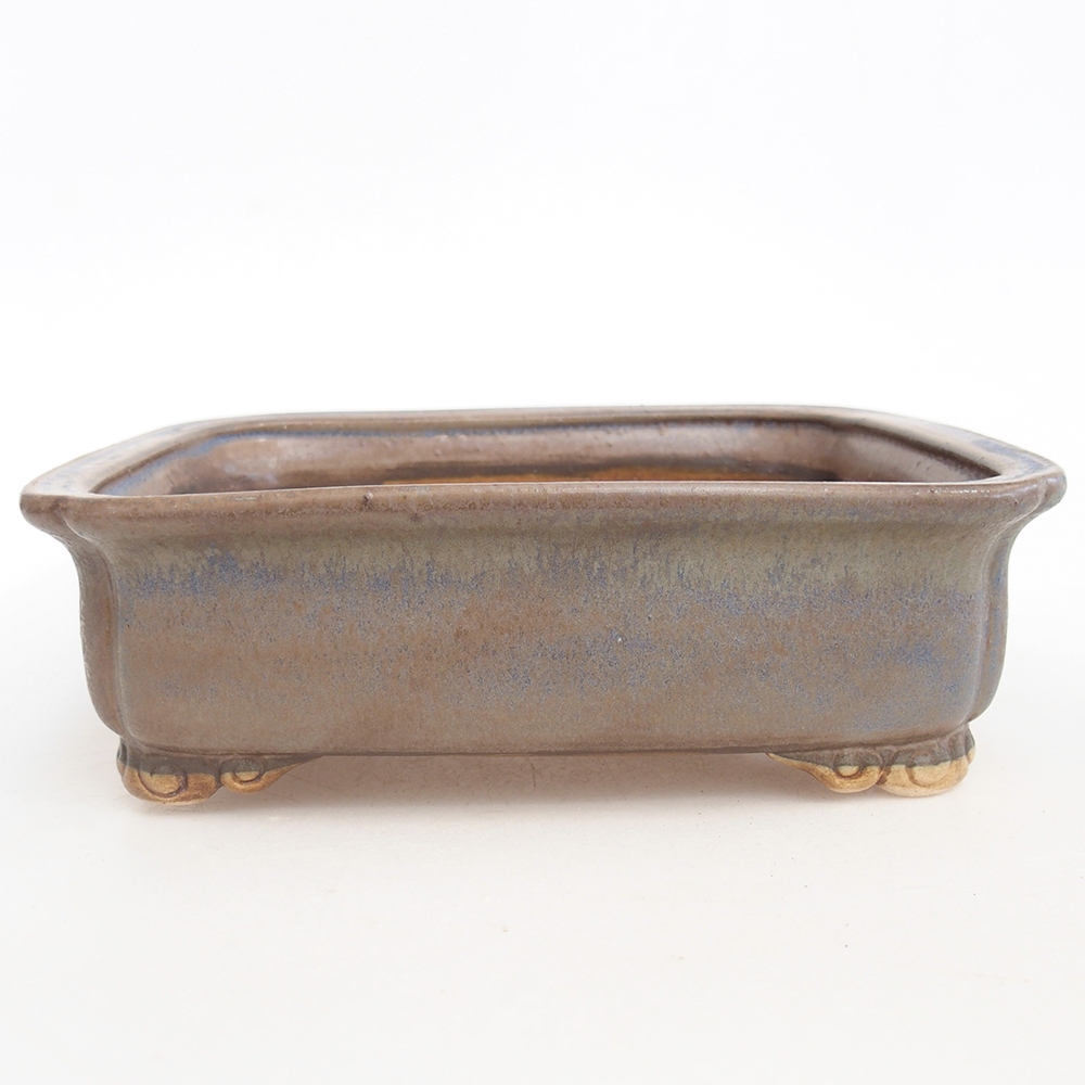 Bonsaischale aus Keramik 20 x 17 x 6 cm, Farbe blau