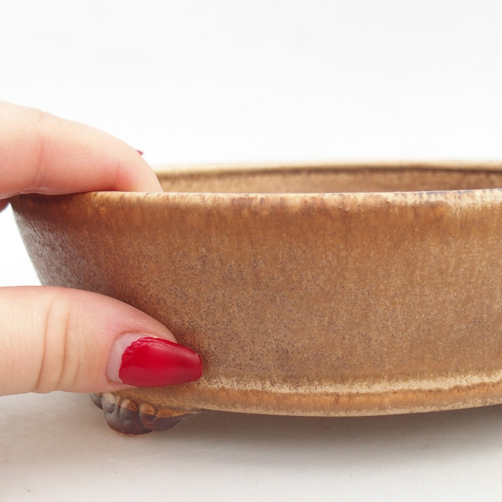 Bonsaischale aus Keramik 18 x 18 x 5 cm, rosa