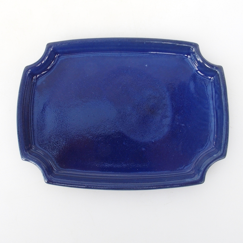Bonsai-Schale + Unterschale H03 – 16,5 x 12 x 4,5 cm. - blau
