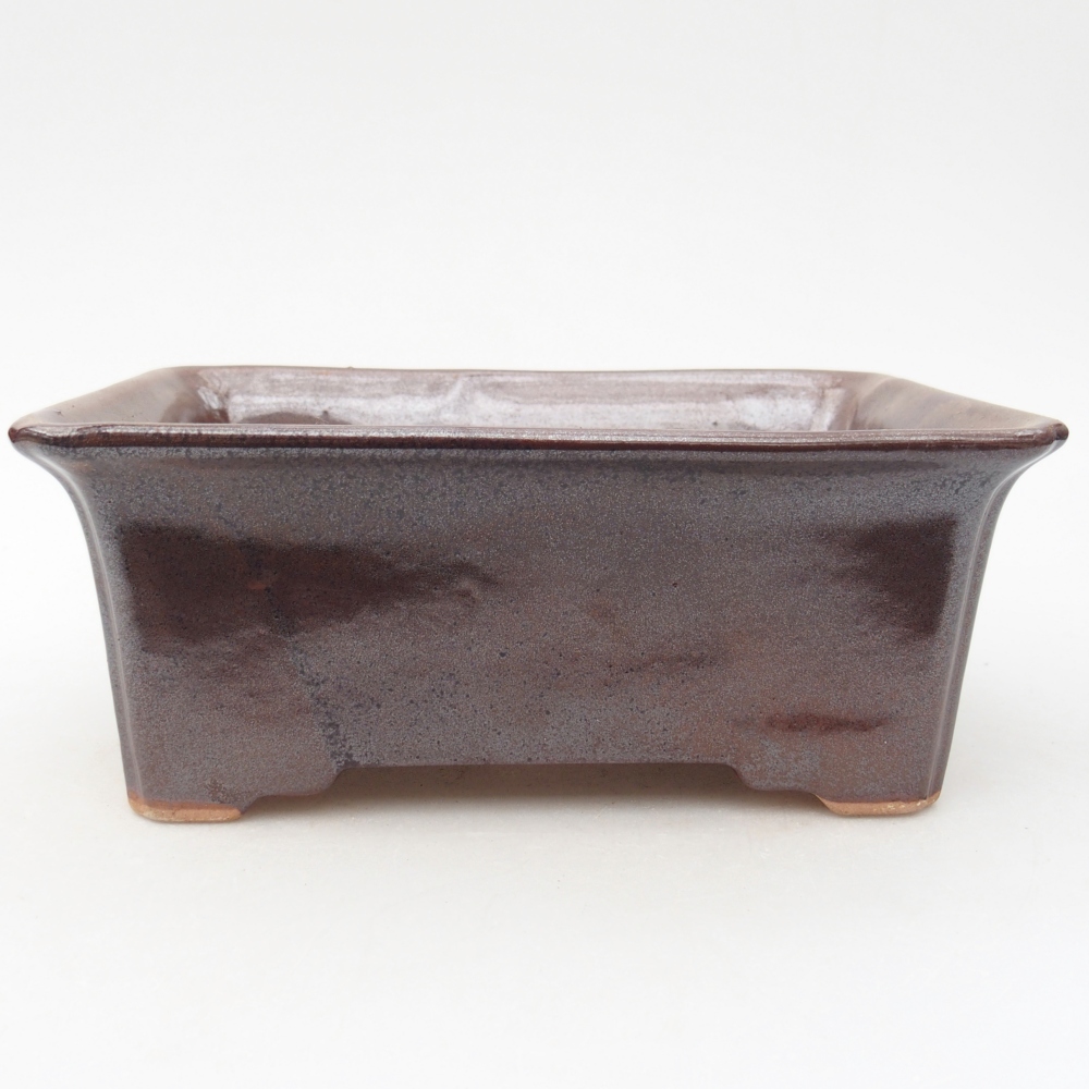 Bonsaischale aus Keramik 18 x 14 x 7 cm, braun
