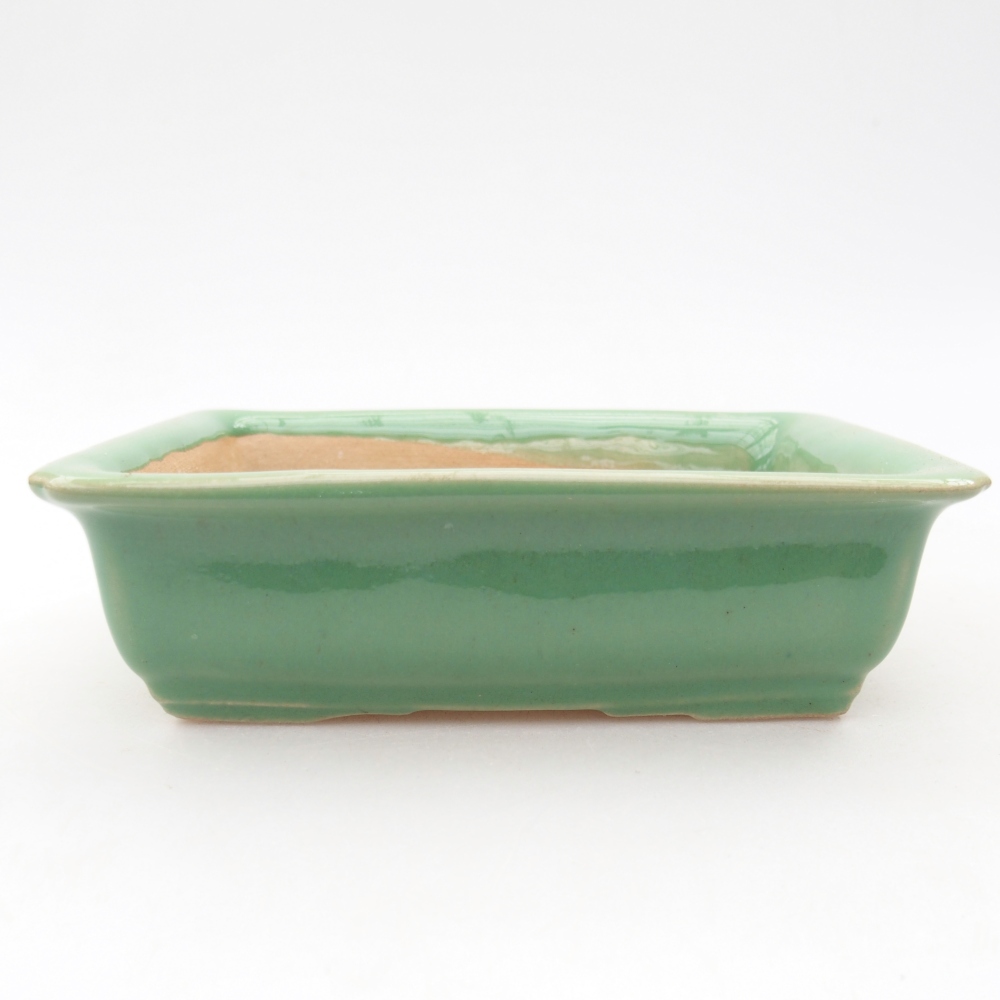 Bonsaischale aus Keramik 13,5 x 10 x 4 cm, grün