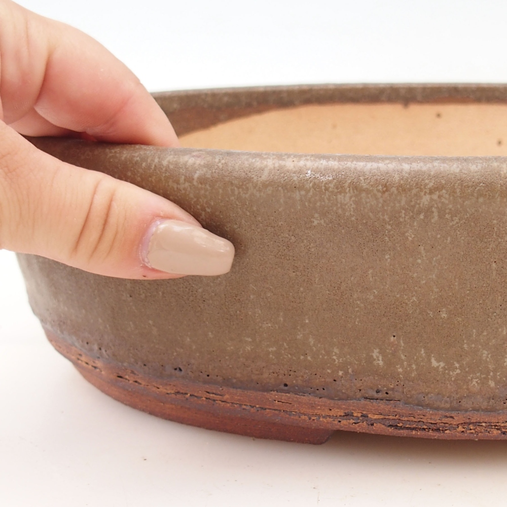 Bonsaischale 28,5 x 22 x 7 cm , Farbe braun