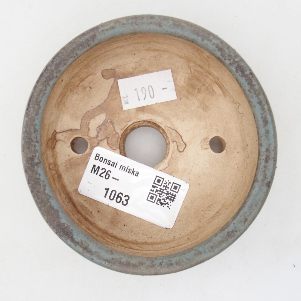 Bonsaischale aus Keramik 9 x 9 x 3,5 cm, Farbe blau