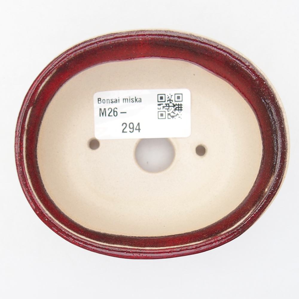 Mini-Bonsaischale 9 x 8 x 4,5 cm, Farbe rot